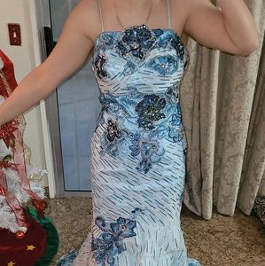 Fancy Floral Oceanic Maxi